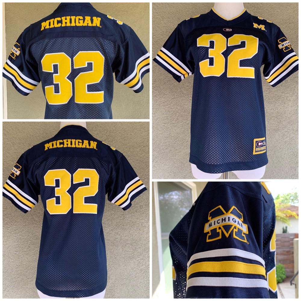 🔥5/$20🔥 “Colosseum” Michigan Sports Tee Patched Numbers